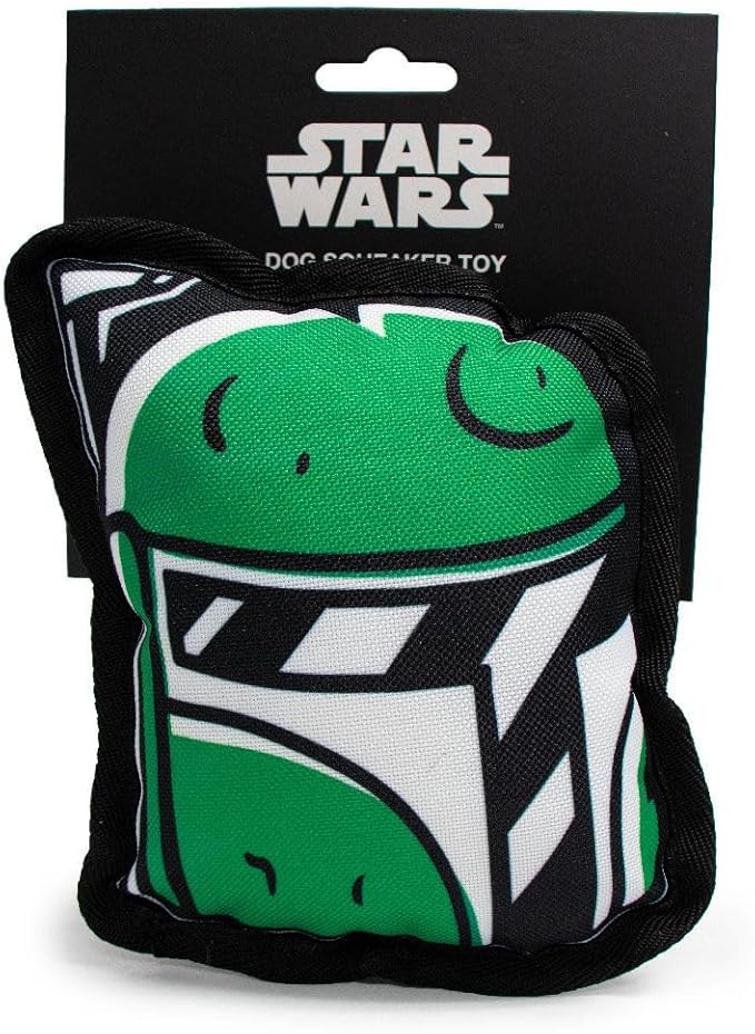 Buckle-Down Dog Toy, Star Wars, Ballistic Squeaker Boba Fett Head 5.0" x 6.0"