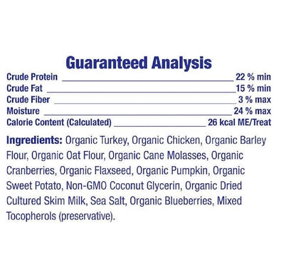 Chewmasters Organic Superfoods Turkey Jerky Dog Treats with Chicken, 2 Pound Bag, USDA Premium Organic Turkey, Made in The USA, by-Product Free, Real Meat Dog Treat, All Life Stages