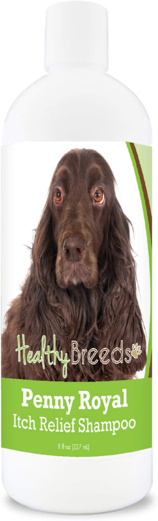 Healthy Breeds Field Spaniel Penny Royal Itch Relief Shampoo - Stop The Scratching & Relieve The Itch with Essential Oils of Eucalyptus & Cedarwood - Mint Scent - 8 oz