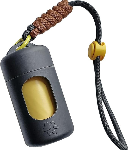 A&H ZIER Poop Bags Holder with Portable Colorful Lanyard, Soft-touch Dog Poop Bags Dispenser Dog Waste Bags, Compatible with any Dog Walking Accessories
