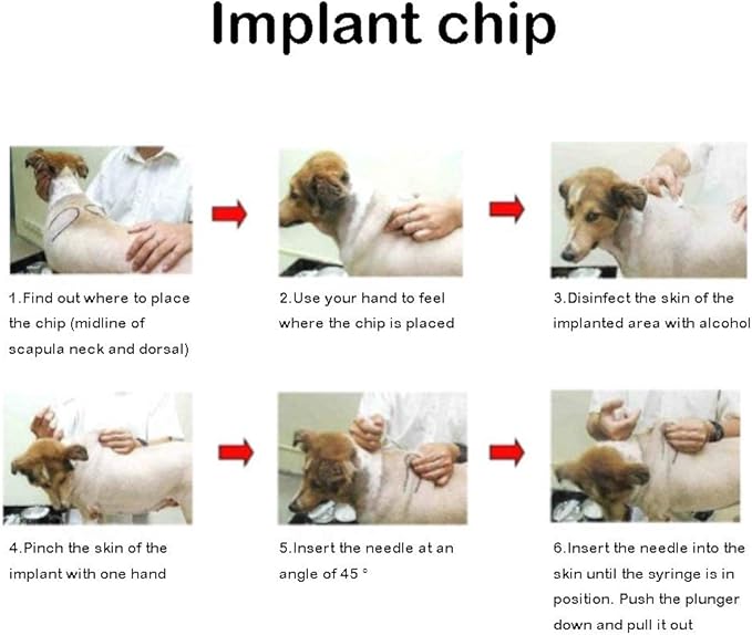 Smoostart 20 Pack 1.25x7mm Universal Standard Pet Microchip, ISO11784/ISO11785/FDX-B Pet ID Tags, 15 Bit Microchip Dog for Animal/Pet/Dog/Cat/Pig