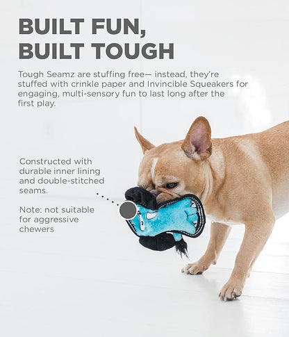 Outward Hound Tough Seamz Elephant Plush Dog Toy, Small