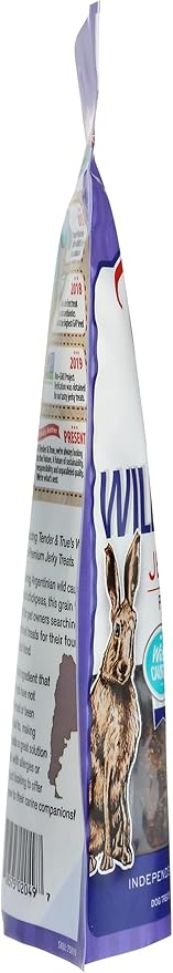 Tender & True Wild Hare Jerky Treat, 4 oz Bag