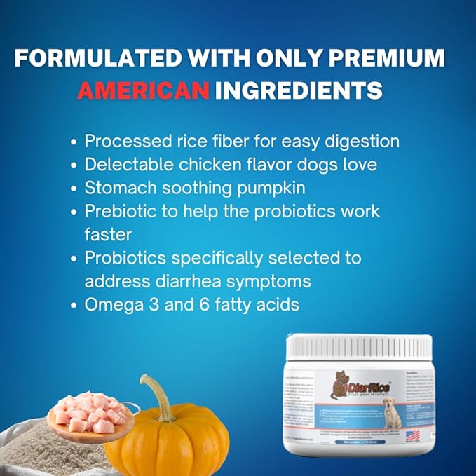 Probiotic for Dog Diarrhea, Anti Diarrhea for Dogs, Diarrhea Medicine for Dogs' Bloating, Gas, and Stomach Discomfort. Puppy Probiotics for Diarrhea. Dogs Upset Stomach Relief Medication.