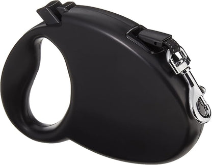 Amazon Basics Retractable Dog Leash, Medium - 16ft, Black