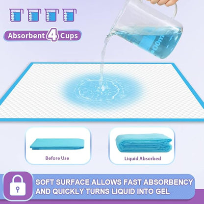 IMMCUTE Puppy Pee Pads 22"x23"-80Count | Dog Pee Training Pads Super Absorbent & Leak-Proof | Disposable Pet Piddle and Potty Pads for Puppies | Dogs | Doggie| Cats | Rabbits (22"*23"-80 Ct)