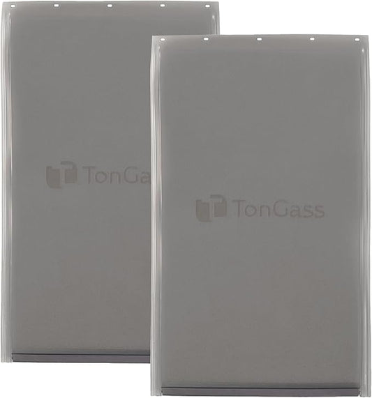 TonGass (2-Pack) Dog Door Flap Replacement Extra Large Compatible with PetSafe Freedom Dog and Cat Doors PAC11-11040 - Measures 13 6/8" x 24" with Magnetic Closure
