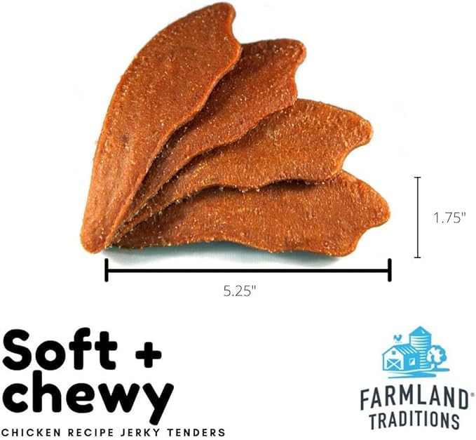 Farmland Traditions Chicken Recipe Jerky Tenders for Dogs 16 oz.