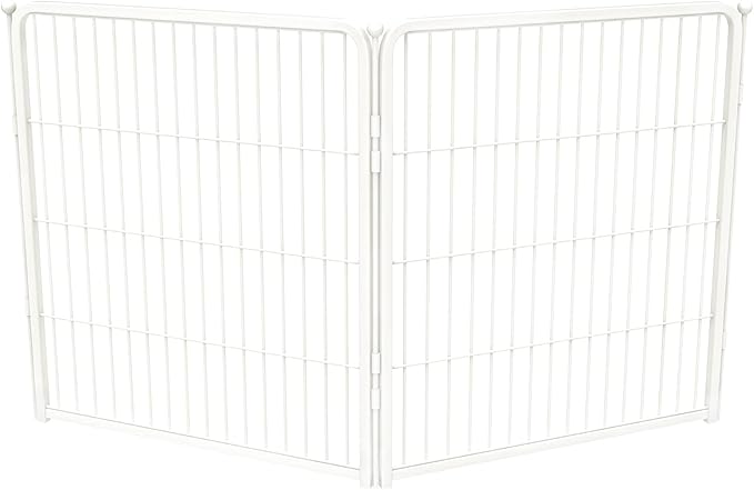 FXW Homeplus Dog Playpen Designed for Indoor Use, 32" Height for Medium Dogs, White│Patented