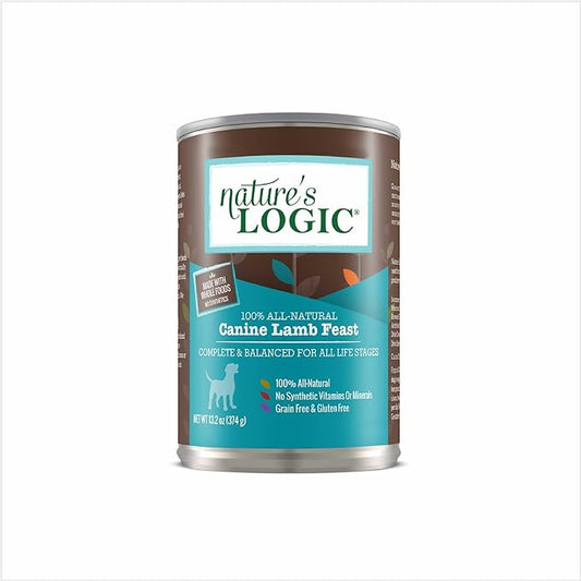 Natures Logic NL00102 Grain-Free Lamb Feast Wet Dog Food, One Size