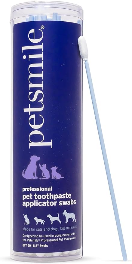 Petsmile Professional Pet Toothpaste Applicator Swabs - Easily Apply Toothpaste to Dogs & Cats Teeth - Teeth Cleaning Essentials - VOHC Approved Pet Supplies