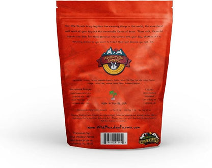 Wild Meadow Farms - Adventure Shreds Rabbit & Bacon Dog Treats, Soft & Thin Dog Treats for Training & Rewards, Grain-Free Snacks for Pets of All Breeds and Ages - 2.5 Ounce Pouch