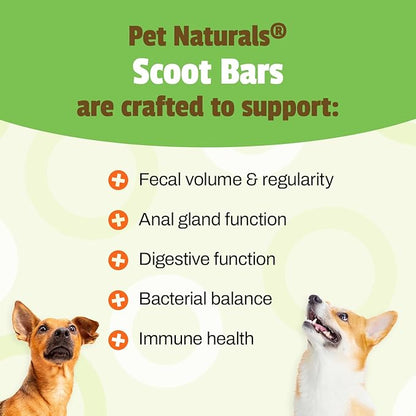 Pet Naturals Scoot Bars for Dogs, Digestive Support, Duck Flavor 30 count