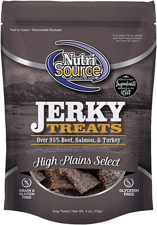 Nutri Source High Plains Select Jerky Dog Treats, 4 oz