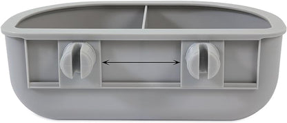 Petmate Large Breeds Dog Kennel Various Sizes with Double Diner Kennel Bowl Gray Small