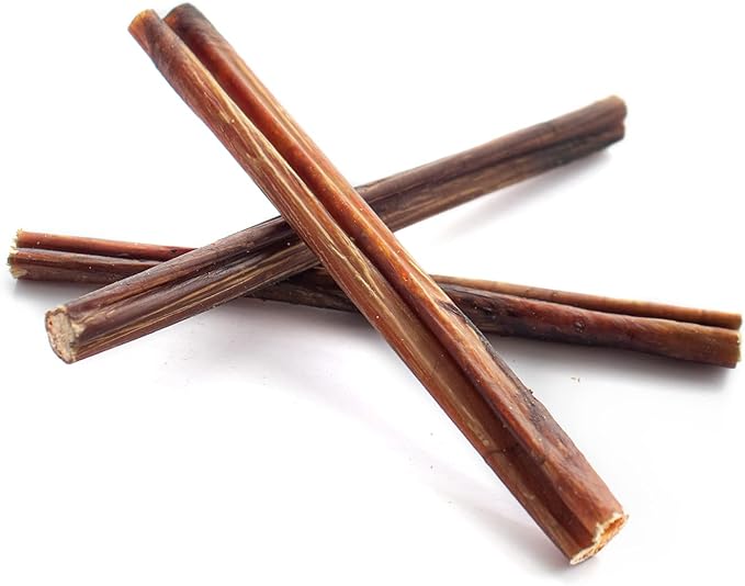 Supercan Bully Sticks for Dogs 6" (15 Count) -100% Natural Farm Raised Beef Dog Chews. Free Range Grass Fed Non-GMO Treats for Dogs