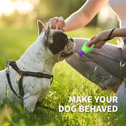 Dog Training Clicker with Wrist Strap Durable Lightweight Easy to Use, Pet Training Clicker for Cats Puppy Birds Horses. Perfect for Behavioral Training (Purple)