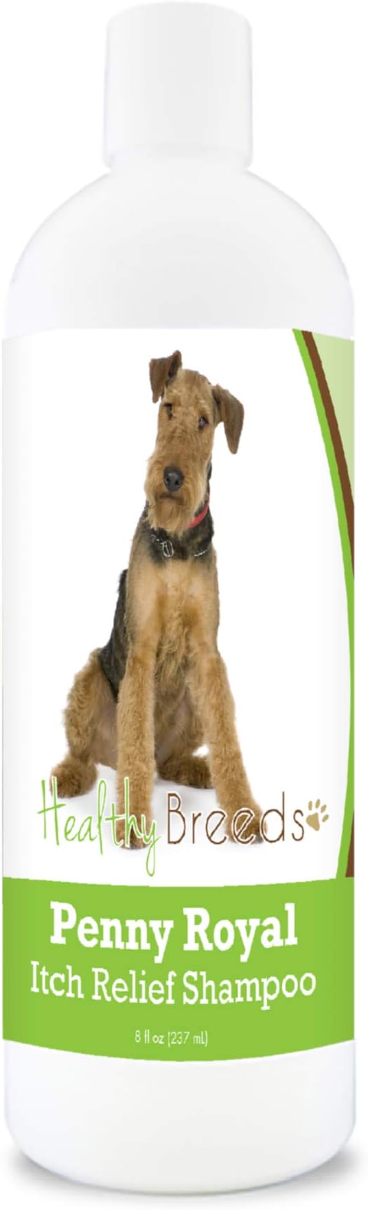 Healthy Breeds Airedale Terrier Penny Royal Itch Relief Shampoo - Stop The Scratching & Relieve The Itch with Essential Oils of Eucalyptus & Cedarwood - Mint Scent - 8 oz