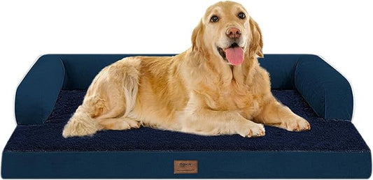 Large Dog Bed Orthopedic Washable | Beds Bolster Pet - XXL Large Big Dogs - Memory Foam - Couch Sofa - Waterproof with Removable Cover