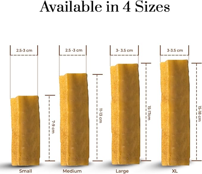 Dogsee Himalayan Yak Cheese Dog Chews (Small - 3 Chews) | No Preservatives | Rich in Protein & Calcium | Premium Dog Dental Chews