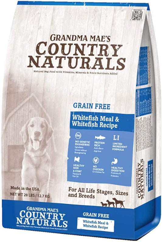 Grandma Mae's 23 Lb Country Naturals Grain Free Fish Dog Food, One Size, Blue