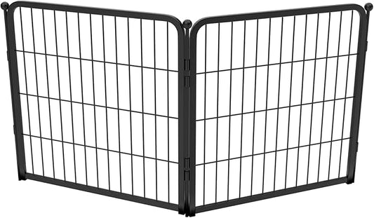 FXW Homeplus Dog Playpen Designed for Indoor Use, 24" Height for Puppy and Small Dogs, Black│Patented