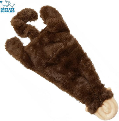 Best Pet Supplies Stuffing Free Squeaky Dog Toys for Small Dogs, Medium Dogs, and Large Dogs, Durable, Best Dog Chew Toy for Teething Puppy, Indoor Play, Holds Plastic Bottle - Monkey, Medium