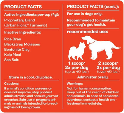 All-Natural 3-in-1 Dog Probiotic, Prebiotic, and Postbiotic Supplement Powder - Probiotics for Dogs with 135 billion CFUs, Anti Diarrhea, Digestive Enzymes & Antioxidants (90g)