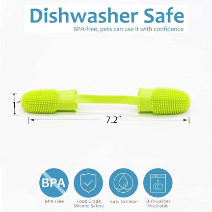 Dog Toothbrush Kit, 6Pack Dog Finger Toothbrush for Dog Teeth Cleaning&Dog Dental Care, Cat Toothbrush Dog Tooth Brush Puppy Toothbrush Pet Toothbrush (Green (6-Pack))