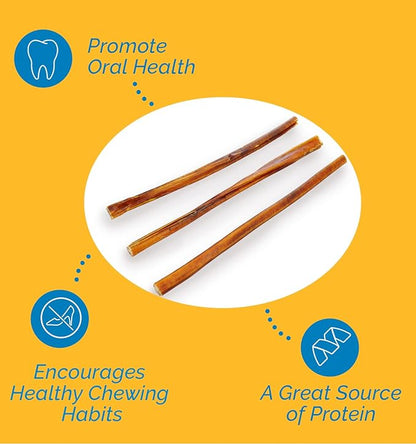 12 Inch Bully Stick for Dogs (1 Pound Bag) 100% Natural Bulk Chews for Dogs & Puppies - Beef Sticks for Small, Medium and Large Dogs