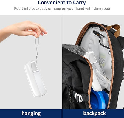 WePet Foldable Portable Dog Water Bottle Puppy Water Dispenser with Drinking Feeder, 19 OZ, High-temperature Resistant Leak Proof for Pets Outdoor Walking, Hiking, Travel, Food Grade Plastic BPA Free