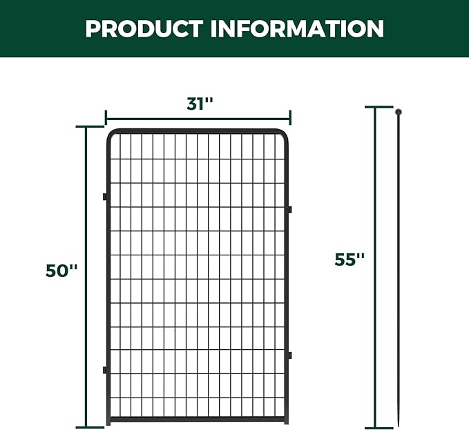 FXW Rollick Dog Playpen for Yard, RV Camping│Patented, 50 inch 2 Panels