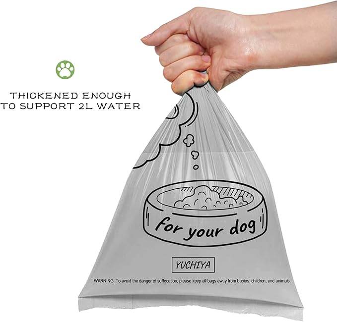 Dog Poop Bag Dispenser with Flashlight|Dog Poop Bag Holder with Leash Clip|Hands-Free Leash Poop Bag Holder with Straps and 1 Roll Dog Waste Bags (Green)