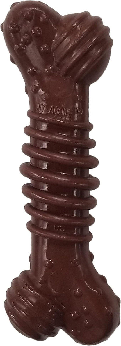 Nylabone Power Chew Textured Bone Chew Toy, Dog Toys for Aggressive Chewers, Flavor Medley, Medium/Wolf (1 Count)