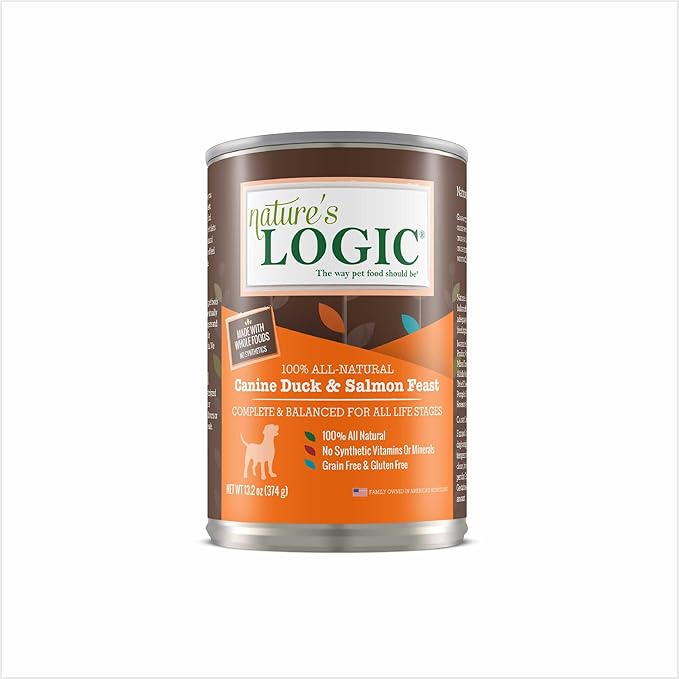 Natures Logic NL00104 Grain-Free Duck & Salmon Feast Wet Dog Food, One Size