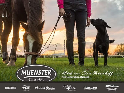 Muenster Freeze Dried Dog Food Topper Bites (5oz) - Farmhaus Pork Freeze Dried Raw Dog Food w/Organic Minerals - Pork & Organ Meats Meal Toppers for Dogs - Freeze Dried Dog Treats for Training