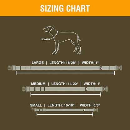 Browning Classic Preformance Webbing Pet Collar, Fully Adjustable, Available in Solid Colors and Camo Patterns, Realtree MAX-7, Medium