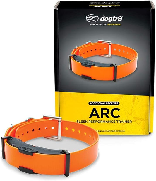Dogtra ARC Additional Receiver Slim Ergonomic 3/4-Mile Remote Dog Training E-Collar with 127-Level Precise Control via LCD Screen