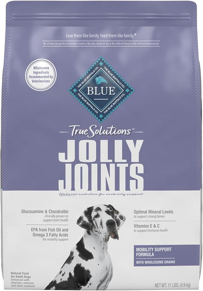 Blue Buffalo True Solutions Jolly Joints Natural Mobility Support Adult Dry Dog Food, Chicken 11-lb