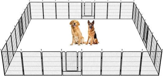 FXW Rollick Dog Playpen for Yard, RV Camping│Patented, 40 inch 32 Panels