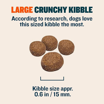 Bully Max Classic Fresh Catch Dry Dog Food - Slow-Cooked, Natural Chicken, Rice & Fish Recipe - Nutrient-Rich Large Kibble Wholesome Puppy & Dog Food - 6 lbs