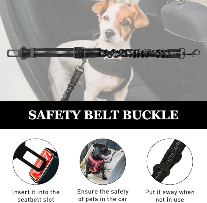 3pcs Hands Dog Leash with Pouch, Waist Leash for Dog Walking, Waist Belt Fanny Pack with Soft Padds, for Walking, Hiking, Biking, Running