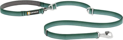 Ruffwear, Switchbak Dog Leash, Convertible & Adjustable Lead for Everyday Use, River Rock Green