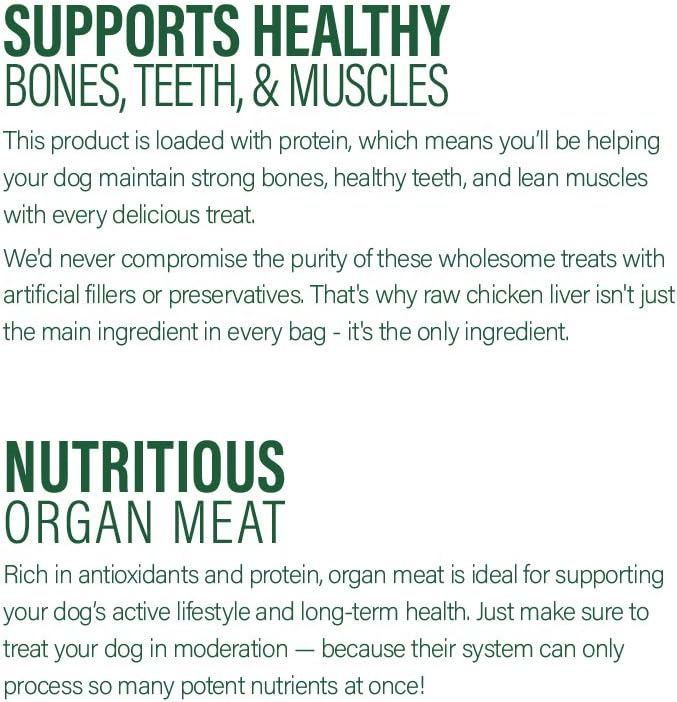 360 Pet Nutrition Freeze Dried Chicken Liver Raw Single Ingredient Treats, Made in The USA, 4 Ounce (Chicken Liver)