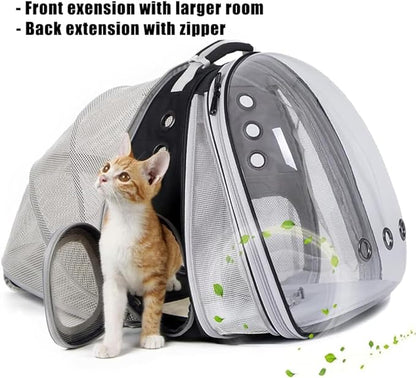 Dual Expandable Cat Backpack Carrier, Fit up to 20 lbs, Expandable Pet Carrier Backpack for Large Fat Cat and Small Puppy