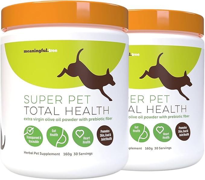 Heart Health for Dogs, Fiber Supplement for Digestive Health, Heart Health & Gut Health, Coat & Joint Health, Made in USA, Only Two Natural Ingredients, 2 Pack