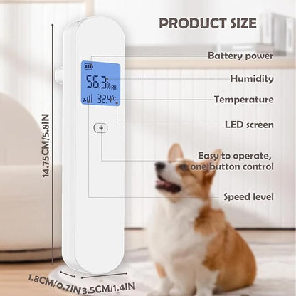 Pet Ear Dryer Quick & Gentle Drying for Dogs and Cats - Portable, Battery-Operated, with Soothing Warm Air Flow - Perfect Grooming Tool After Baths