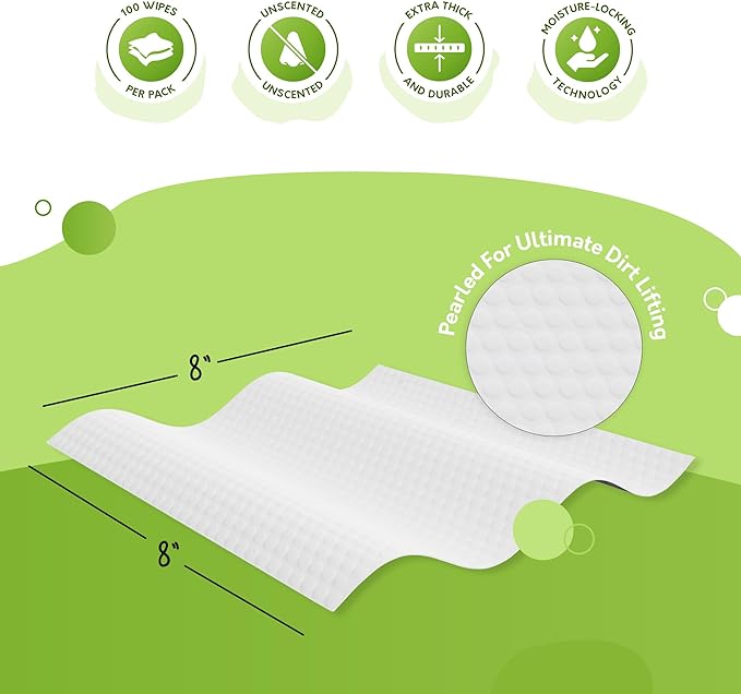 G.A.S Plant-Based Full Body Pet Wipes for Dogs & Cats - Vet-Designed & Hypoallergenic Dog Wipes - Cleaning & Deodorizing Wipes for Pets - Wood-Based & Earth-Friendly - Pack of 100 Wipes