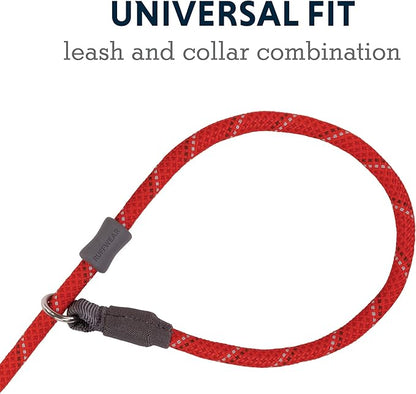 Ruffwear, Just-a-Cinch Dog Leash, 2-in-1 Lead Collar Combination, Red Sumac