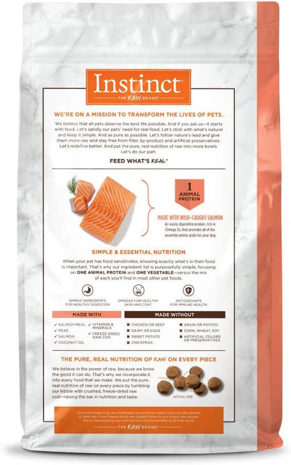 Instinct Limited Ingredient Diet Grain Free Recipe with Real Salmon Natural Dry Dog Food, 20 lb. Bag